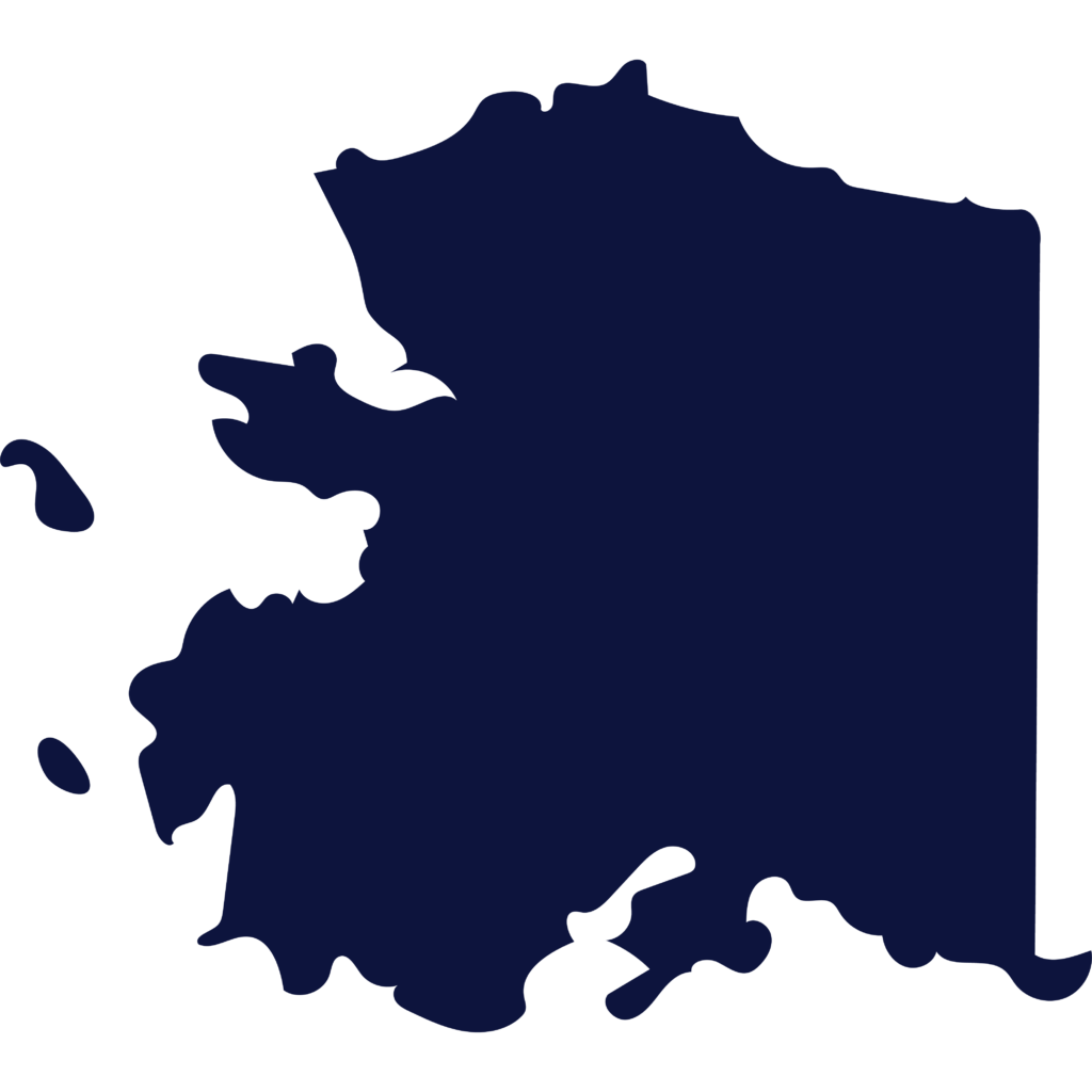 Alaska State Map Cutour